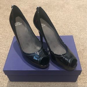 Black Patent Leather Pumps Stuart Weitman 8.5
